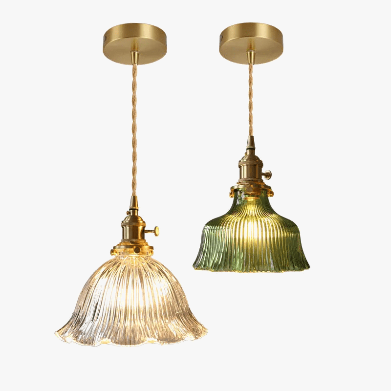 Suspension Nordique Moderne en Verre Fleur | Marco Lucetti