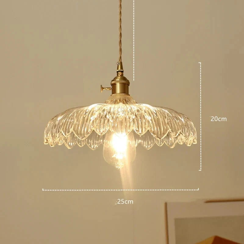 Suspension Nordique Moderne en Verre Fleur | Marco Lucetti Effacer 3