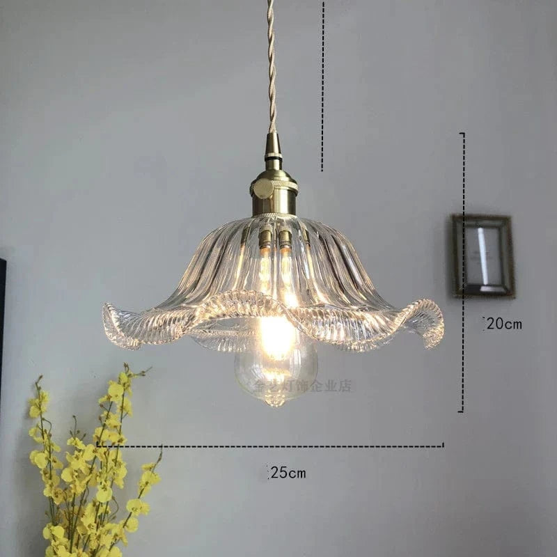 Suspension Nordique Moderne en Verre Fleur | Marco Lucetti Effacer 6