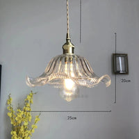 Suspension Nordique Moderne en Verre Fleur | Marco Lucetti Effacer 6