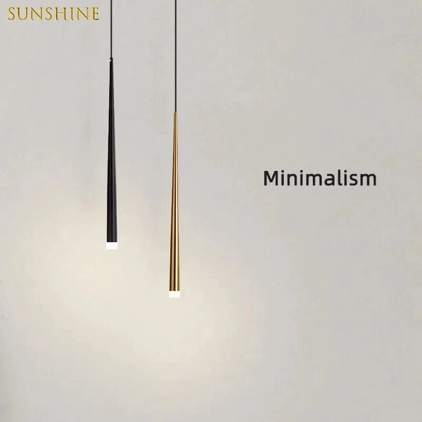 Suspension Nordique moderne LED pour chambre et salon - Tube lumineux 7W | Marco Lucetti