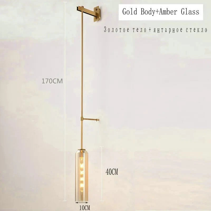 Suspension Nordique Moderne | Marco Lucetti D Or - Ambre / Pas d&#39;ampoule / Chine