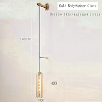 Suspension Nordique Moderne | Marco Lucetti D Or - Ambre / Pas d&#39;ampoule / Chine