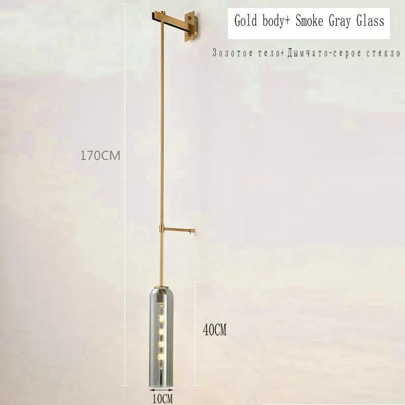 Suspension Nordique Moderne | Marco Lucetti D Or - Gris Fumée / Pas d&#39;ampoule / Chine