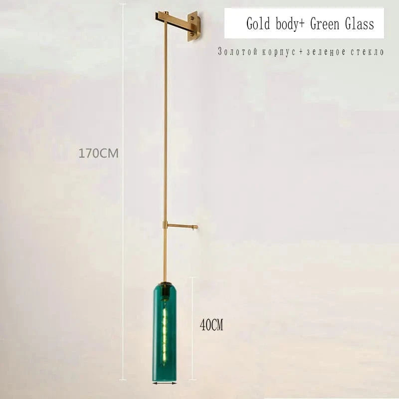 Suspension Nordique Moderne | Marco Lucetti D Or-Vert / Pas d&#39;ampoule / Chine