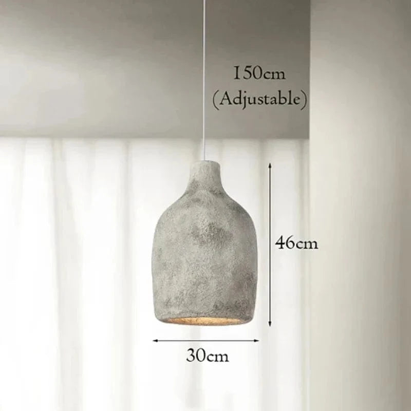 Suspension nordique nostalgique wabi-sabi Droplight Design | Marco Lucetti Céramique grossière blanche / Dia30xH46CM