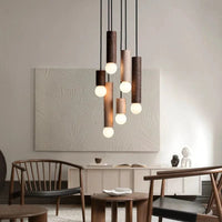 Suspension nordique noyer noir - Luminaire japonais chic  | Marco Lucetti