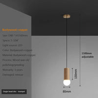 Suspension nordique noyer noir - Luminaire japonais chic  | Marco Lucetti B SHD T