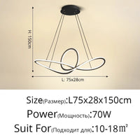Suspension Nordique Post-Moderne en Aluminium avec Anneau LED | Marco Lucetti