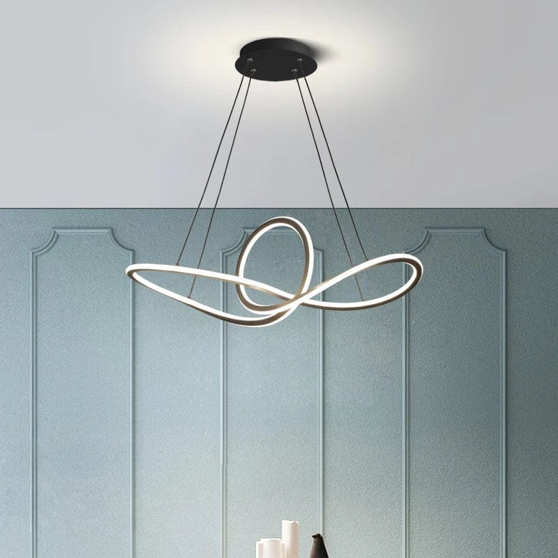 Suspension Nordique Post-Moderne en Aluminium avec Anneau LED | Marco Lucetti