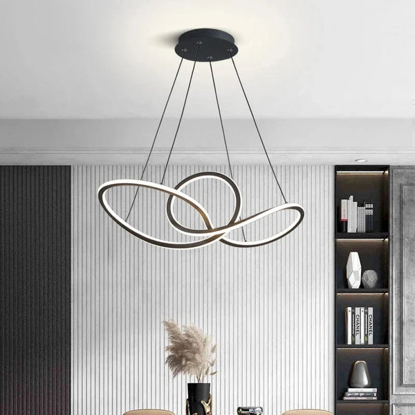 Suspension Nordique Post-Moderne en Aluminium avec Anneau LED | Marco Lucetti