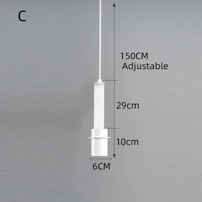 Suspension nordique post-moderne pour salle à manger par un styliste | Marco Lucetti C blanc / Lumière blanche