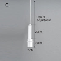 Suspension nordique post-moderne pour salle à manger par un styliste | Marco Lucetti C blanc / Lumière blanche