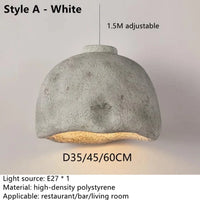 Suspension Nordique pour Chambre Vestiaire LED Créative - Idéale pour Restaurant, Café ou Loft | Marco Lucetti Style A - Blanc / D45cm / Lumière chaude 3000K