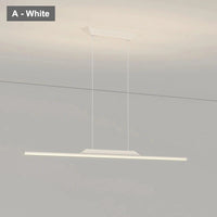 Suspension nordique pour cuisine et bar : Ligne Longue | Marco Lucetti Une couleur blanche / L 80 cm 16 W / Lumière naturelle 4000K