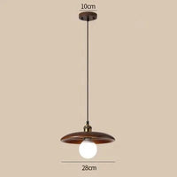 Suspension nordique pour Restaurant - NordicLights | Marco Lucetti Noyer 28cm