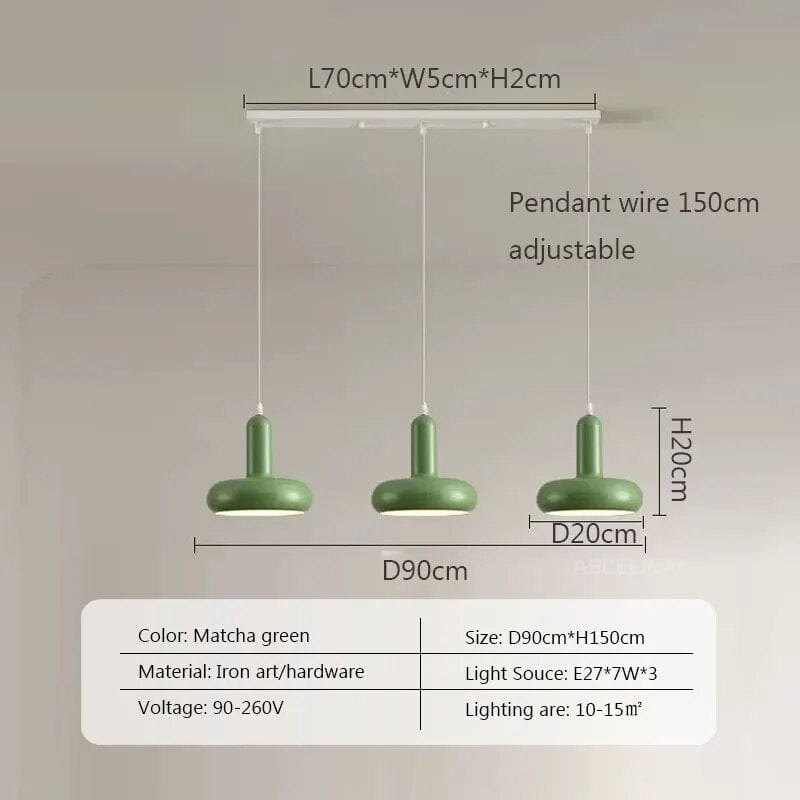 Suspension Nordique Rétro Bauhaus Blanc | Marco Lucetti 3GL / Sans ampoule