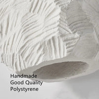 Suspension Nordique Simple faite à la main en polystyrène E27 blanc pour cuisine, salon, café, salle à manger ou îlot | Marco Lucetti