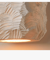 Suspension Nordique Simple faite à la main en polystyrène E27 blanc pour cuisine, salon, café, salle à manger ou îlot | Marco Lucetti