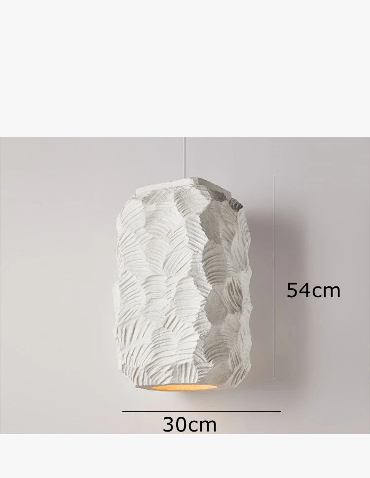 Suspension Nordique Simple faite à la main en polystyrène E27 blanc pour cuisine, salon, café, salle à manger ou îlot | Marco Lucetti