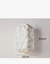 Suspension Nordique Simple faite à la main en polystyrène E27 blanc pour cuisine, salon, café, salle à manger ou îlot | Marco Lucetti