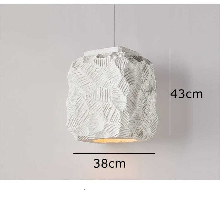 Suspension Nordique Simple faite à la main en polystyrène E27 blanc pour cuisine, salon, café, salle à manger ou îlot | Marco Lucetti