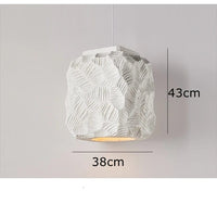 Suspension Nordique Simple faite à la main en polystyrène E27 blanc pour cuisine, salon, café, salle à manger ou îlot | Marco Lucetti