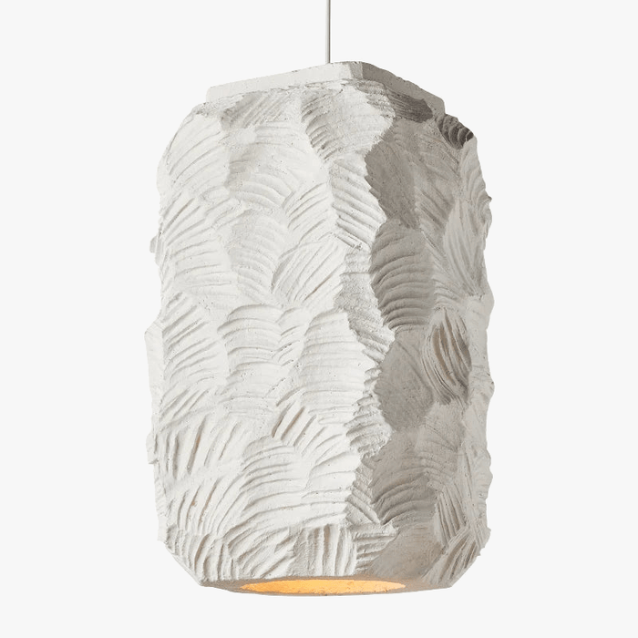Suspension Nordique Simple faite à la main en polystyrène E27 blanc pour cuisine, salon, café, salle à manger ou îlot | Marco Lucetti