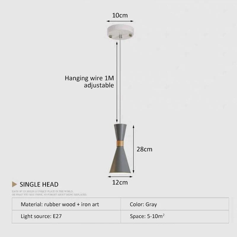 Suspension nordique Trio Lumière | Marco Lucetti Gris / Lumière chaude