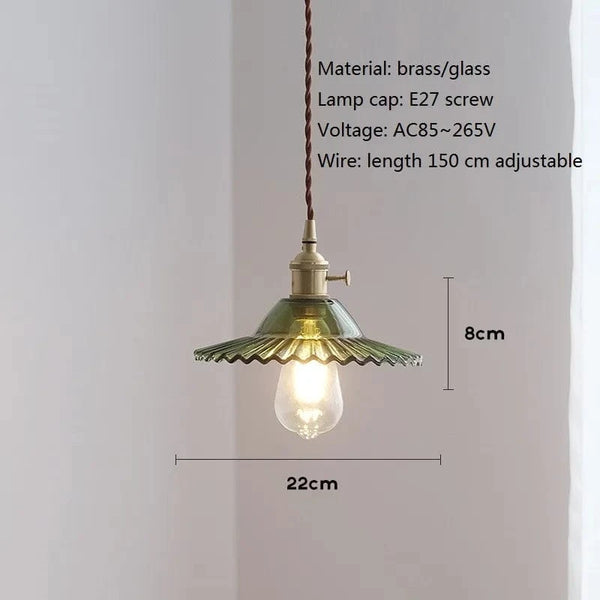 Suspension Nordique Vintage en Verre et Laiton de Luxe. | Marco Lucetti