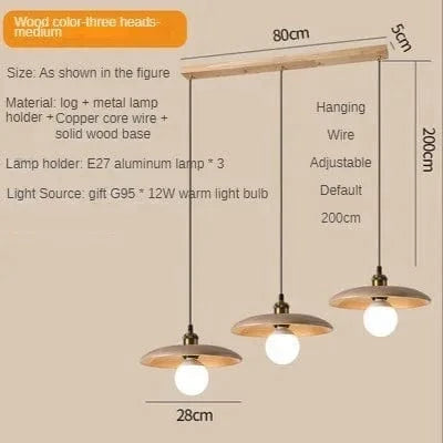 Suspension NordiWood en bois massif | Marco Lucetti B / 110V / Blanc froid