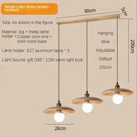 Suspension NordiWood en bois massif | Marco Lucetti B / 110V / Blanc froid