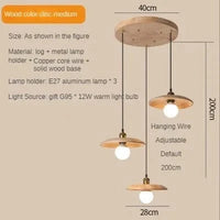 Suspension NordiWood en bois massif | Marco Lucetti C / 110V / Blanc froid