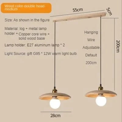Suspension NordiWood en bois massif | Marco Lucetti UN / 110V / Blanc froid