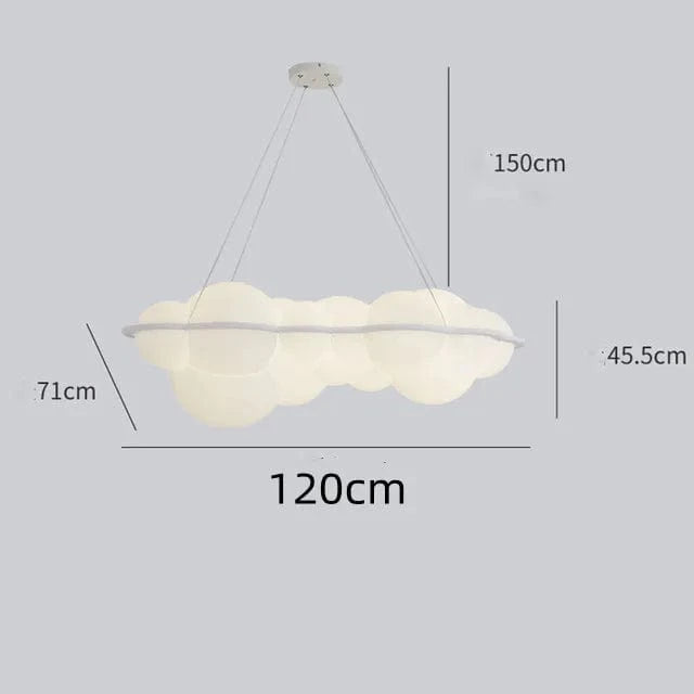 Suspension Nuvola Nordique Nuages LED - Décoration Design Italien | Marco Lucetti 120 cm / Lumière chaude