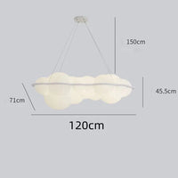 Suspension Nuvola Nordique Nuages LED - Décoration Design Italien | Marco Lucetti 120 cm / Lumière chaude