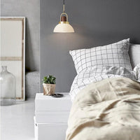 Suspension Ona : Élégance LED en verre et bois | Marco Lucetti