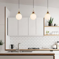 Suspension Ona : Élégance LED en verre et bois | Marco Lucetti