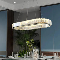 Suspension ovale en cristal de luxe - Collection Prestige | Marco Lucetti