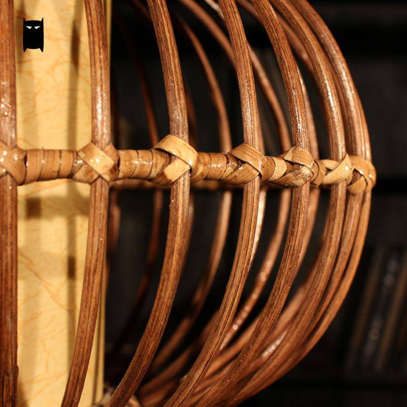 Suspension ovale en osier inspirée du Japon | Marco Lucetti