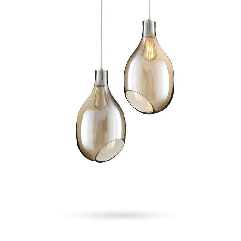 Suspension ovale en verre design | Marco Lucetti
