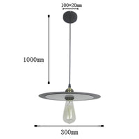 Suspension Oxaly avec abat-jour plat circulaire | Marco Lucetti