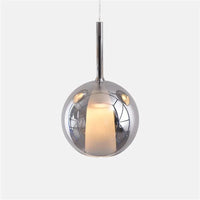 Suspension Penta Glo - Design Nordique Moderne en Verre | Marco Lucetti Gris fumé / Diamètre 25cm