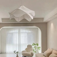 Suspension Pétale en Tissu Plissé - Art Français | Marco Lucetti