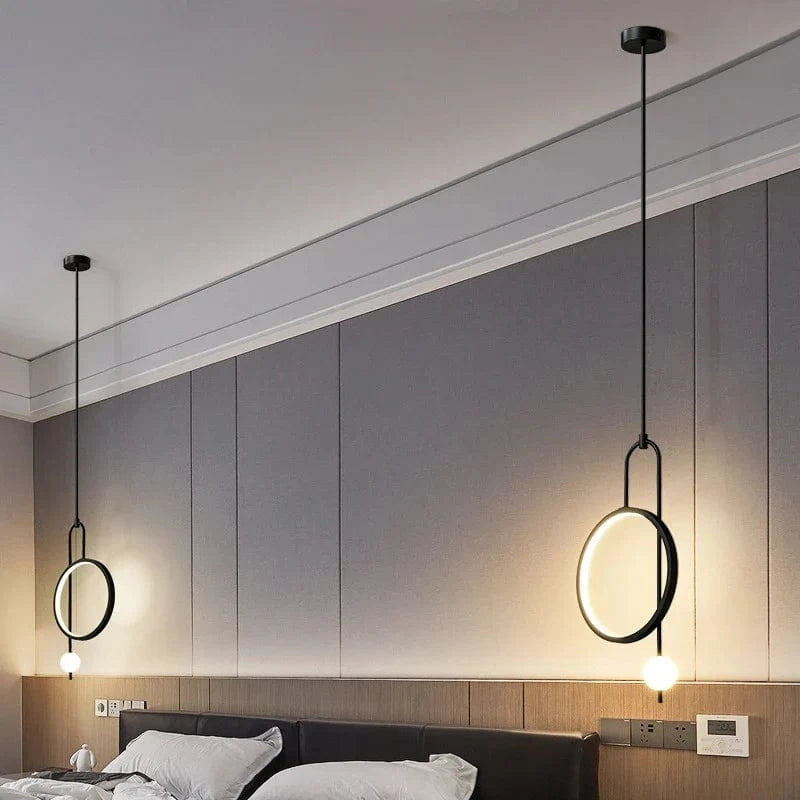 Suspension Plafonnier  Anneau Rond en Verre Moderne - Lustre Intérieur | Marco Lucetti