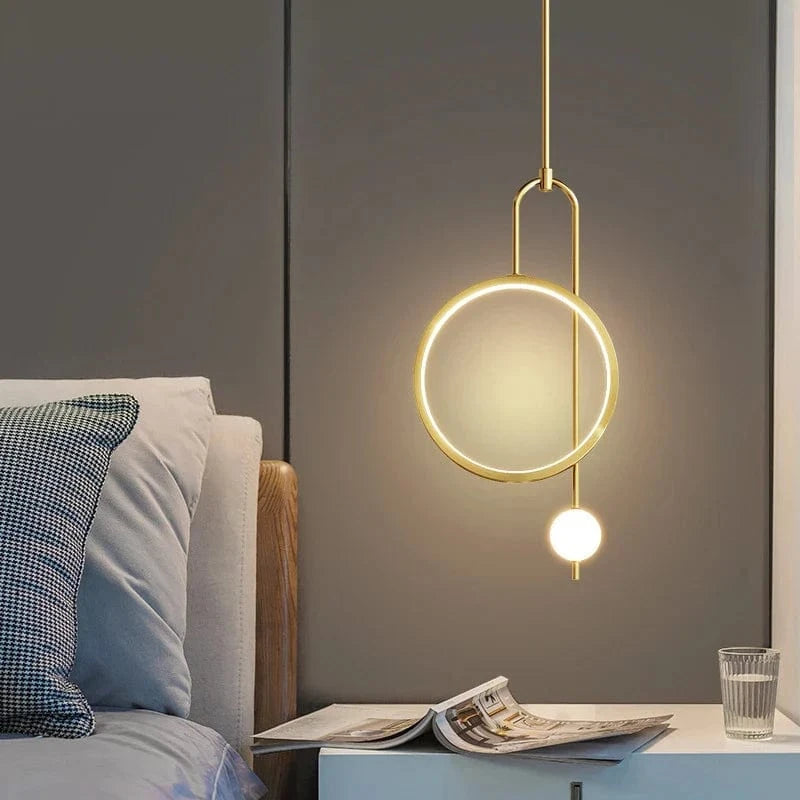 Suspension Plafonnier  Anneau Rond en Verre Moderne - Lustre Intérieur | Marco Lucetti