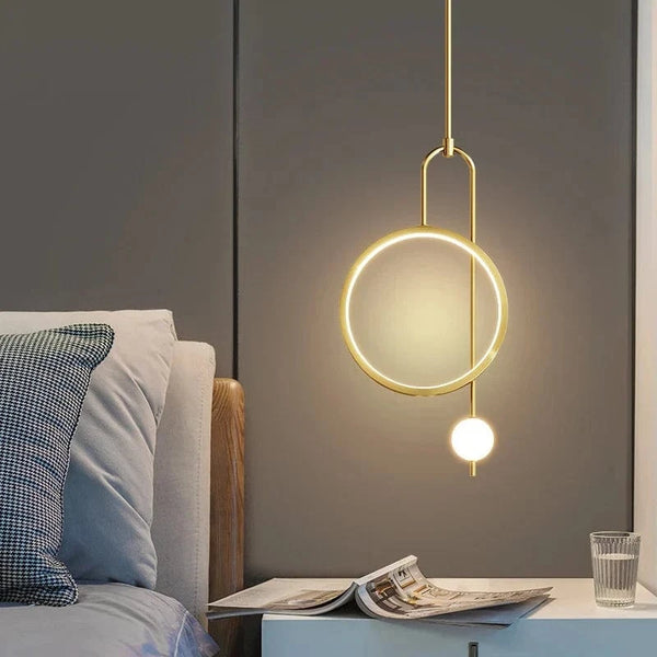 Suspension Plafonnier  Anneau Rond en Verre Moderne - Lustre Intérieur | Marco Lucetti