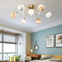 Suspension Planète Art Déco pour Enfants - Luminaires Suspendus en Métal | Marco Lucetti