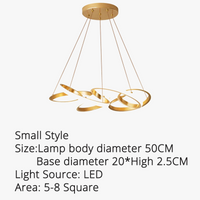 Suspension décorative en plaqué or avec éclairage LED pour intérieur