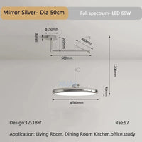 Suspension pliantes rétractables nordiques "Lumière du Nord" - Jaune Argent | Marco Lucetti Argent 50cm / 3 Température de couleur
